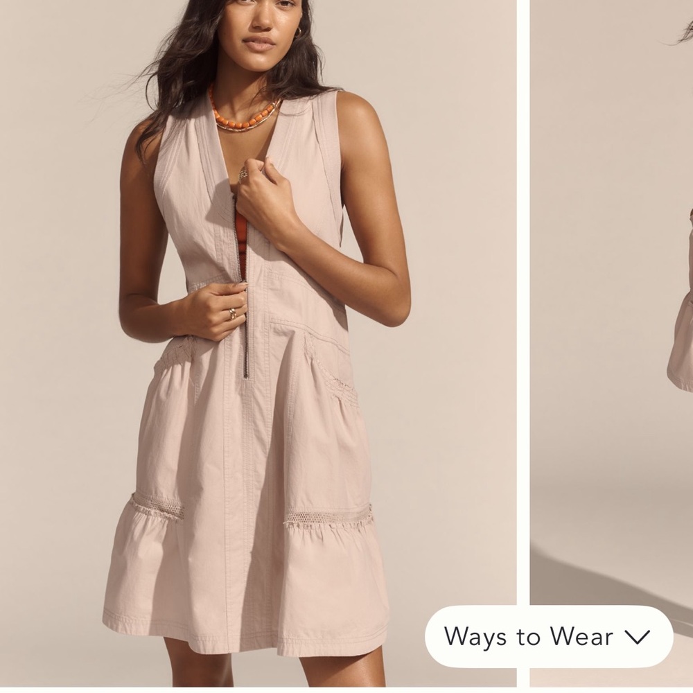 Anthropologie Daily Practice Trek Utility Mini Dress